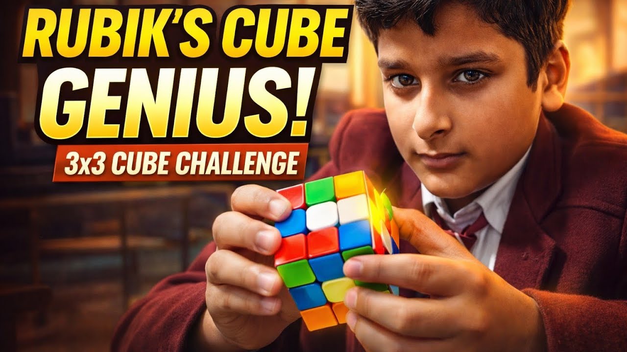 Rubik’s Cube Genius 🤯 | 3×3 Cube Challenge by a Smart Kid