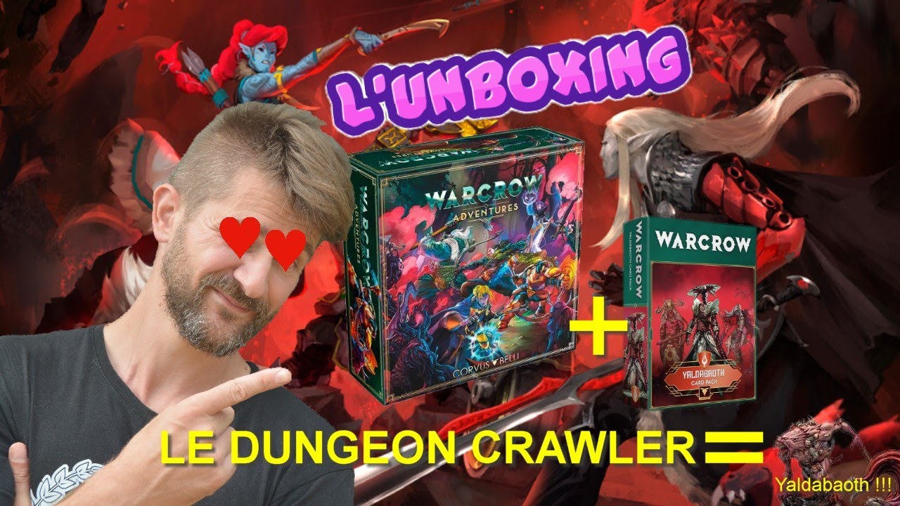 WARCROW ADVENTURES | Le Dungeon crawler | de CORVUS BELLI  + pack de cartes Yaldabaoth pour Warcrow