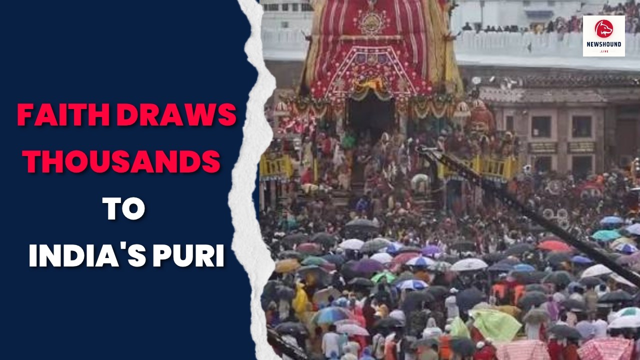 Hindu Devotees Throng Indian Temple Town For Sacred Pilgrimage | Thousands Gather In Faith