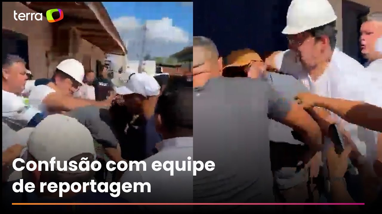 Prefeito agride jornalista durante vistoria de obra em Macapá