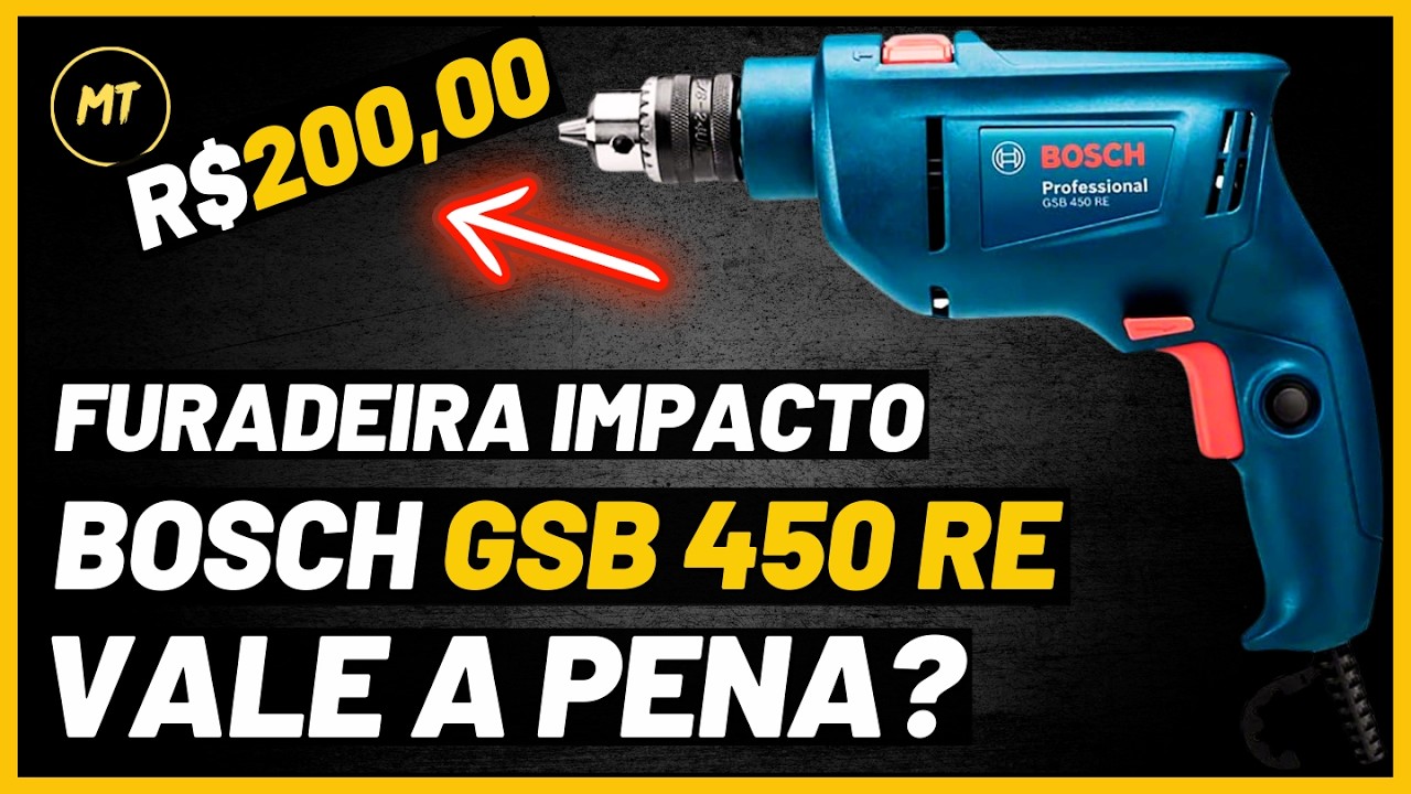Bosch GSB 450 RE: Será que a FURADEIRA de impacto MAIS BARATA da Bosch vale a pena? Review Completo!