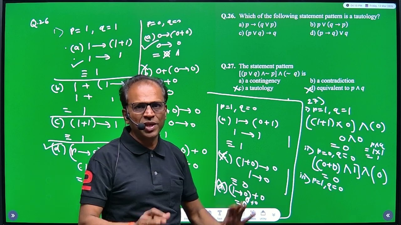 MHT-CET 2026 | Maths | Logic | MCQ | Part 2 | Full Crash Course @Dnyanganga Education