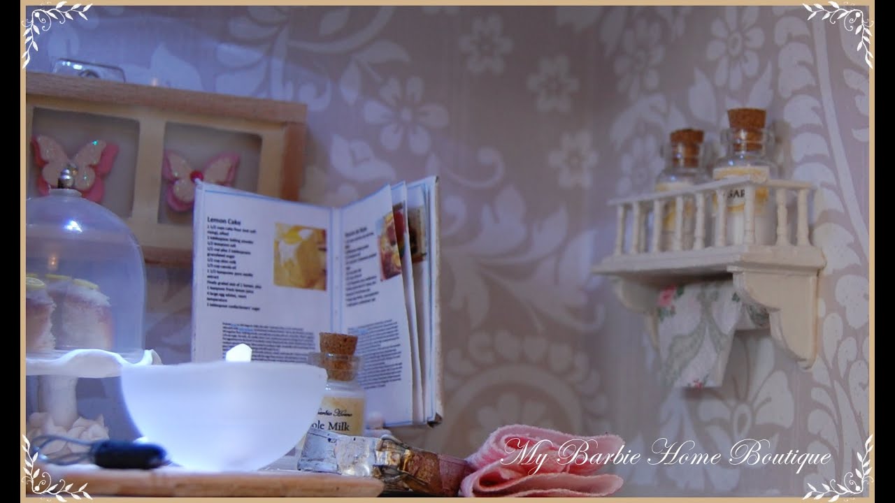 Miniatures , How to make a shelve for your doll Diorama.