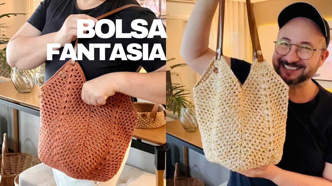 BOLSA EM CROCHÊ | BOLSA FANTASIA - Super prática e econômica com aquele design que a gente ama!
