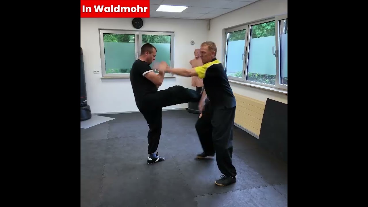 Ein Fu&szlig;tritt in den Bauch und die passende Abwehr