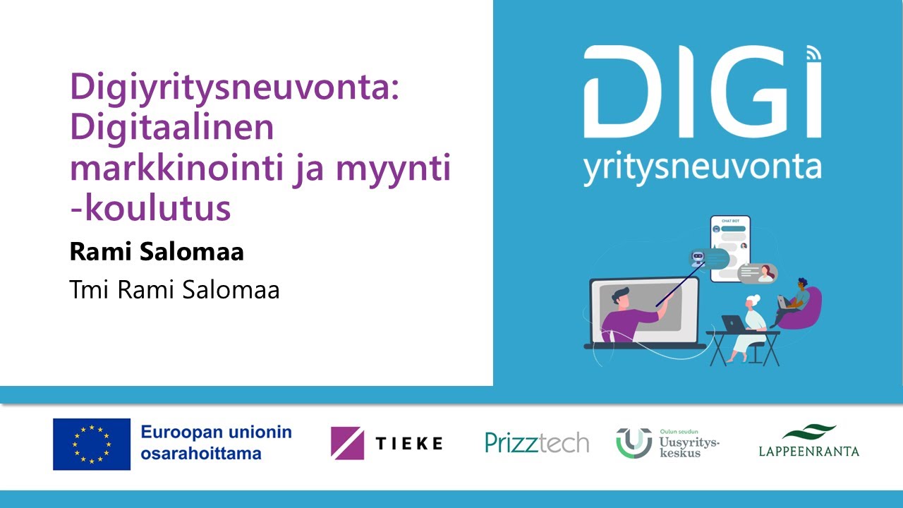 Digitaalinen markkinointi ja - myynti Digiyritysneuvojaverkoston tapaaminen, 2024