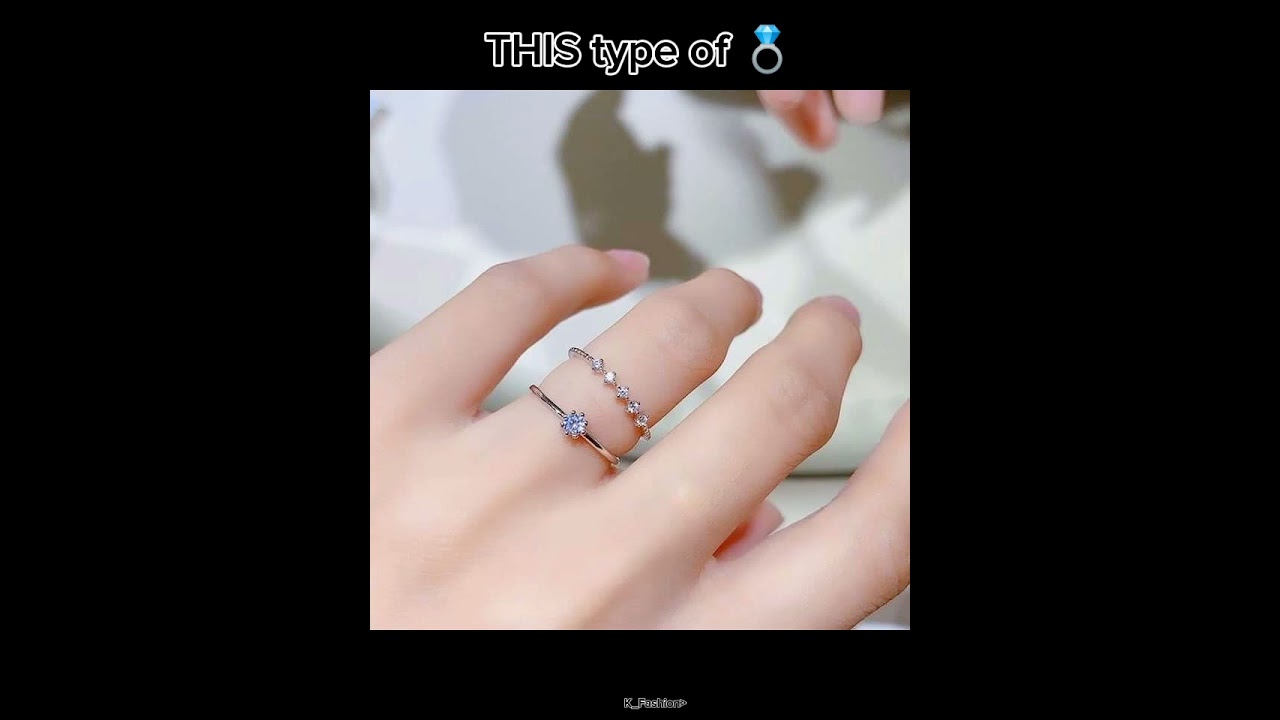 Ring 💍 style for girls 🔥#ring #girloutfit #kfashion #koreanculture #koutfits #blackpink #korean