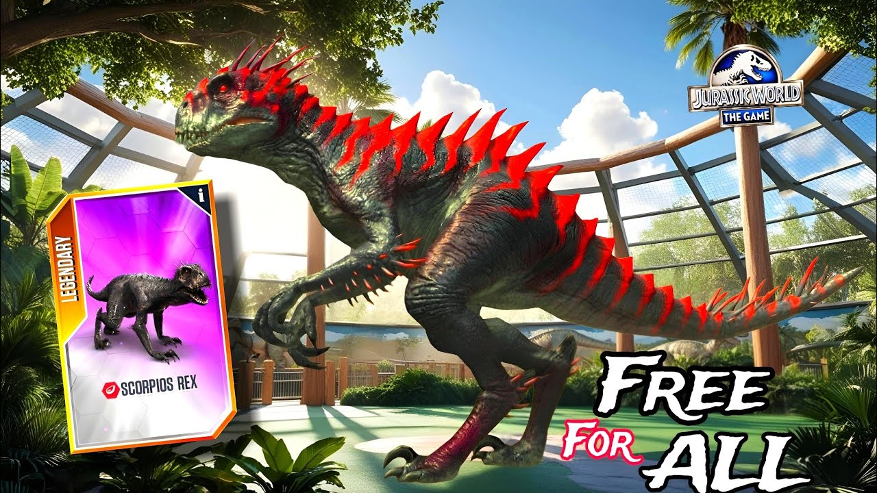 How to Get Scorpios Rex for FREE in Jurassic World The Game (2025 Update!)
