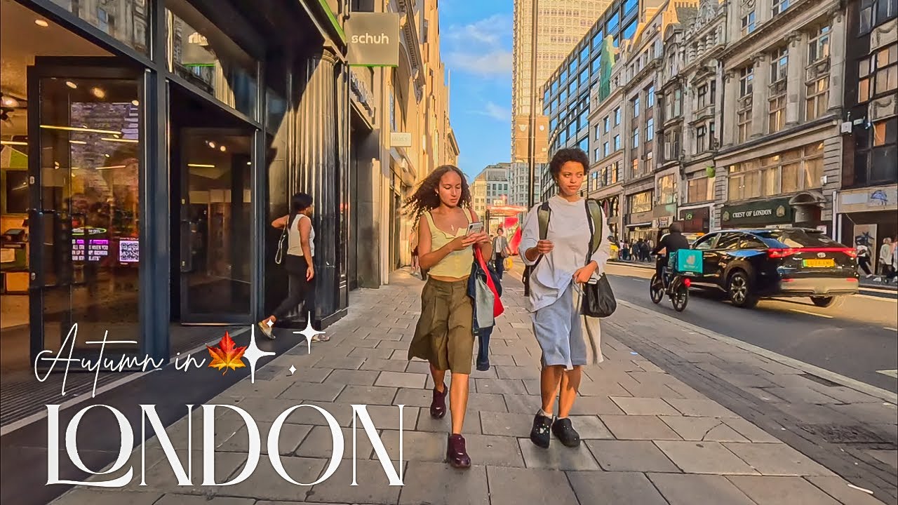 London West End Walk in 4K HDR 🎥🇬🇧 | Mayfair, Fitzrovia, Leicester Square & More🍂🍁