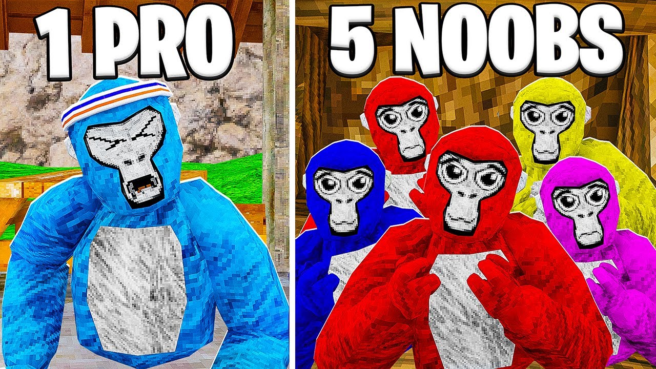 How Many Noobs Does it Take To Beat 1 Gorilla Tag Pro?