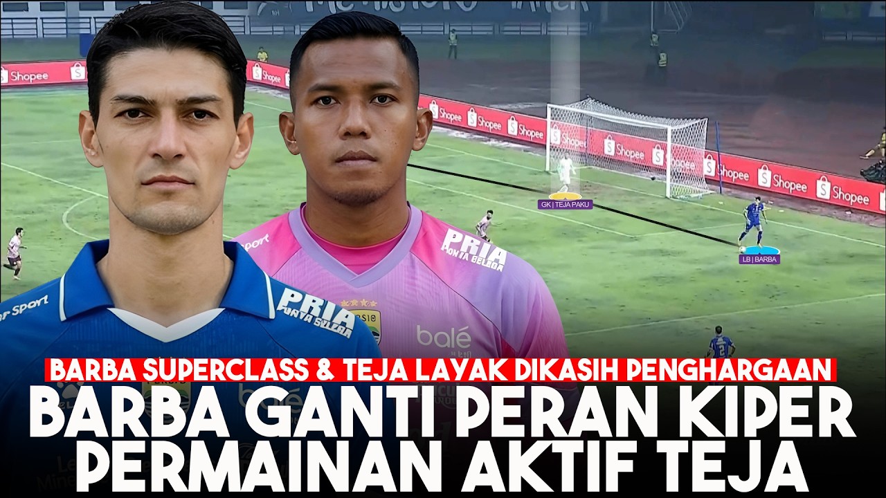 SALUT! Barba Gantikan Peran Kiper Persib Teja Paku Alam & Respon Cerdik Bojan Hodak