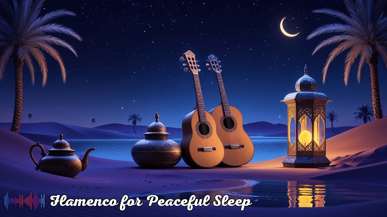 Desert Oasis Nights | Soothing Andalusian Oud & Flamenco for Peaceful Sleep