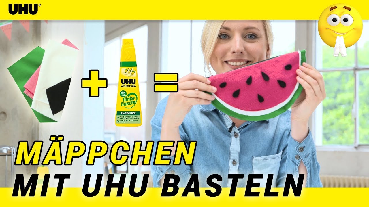 DIY Mäppchen ohne Nähen mit UHU Kleber basteln |flinke flasche ReNATURE | Schulanfang