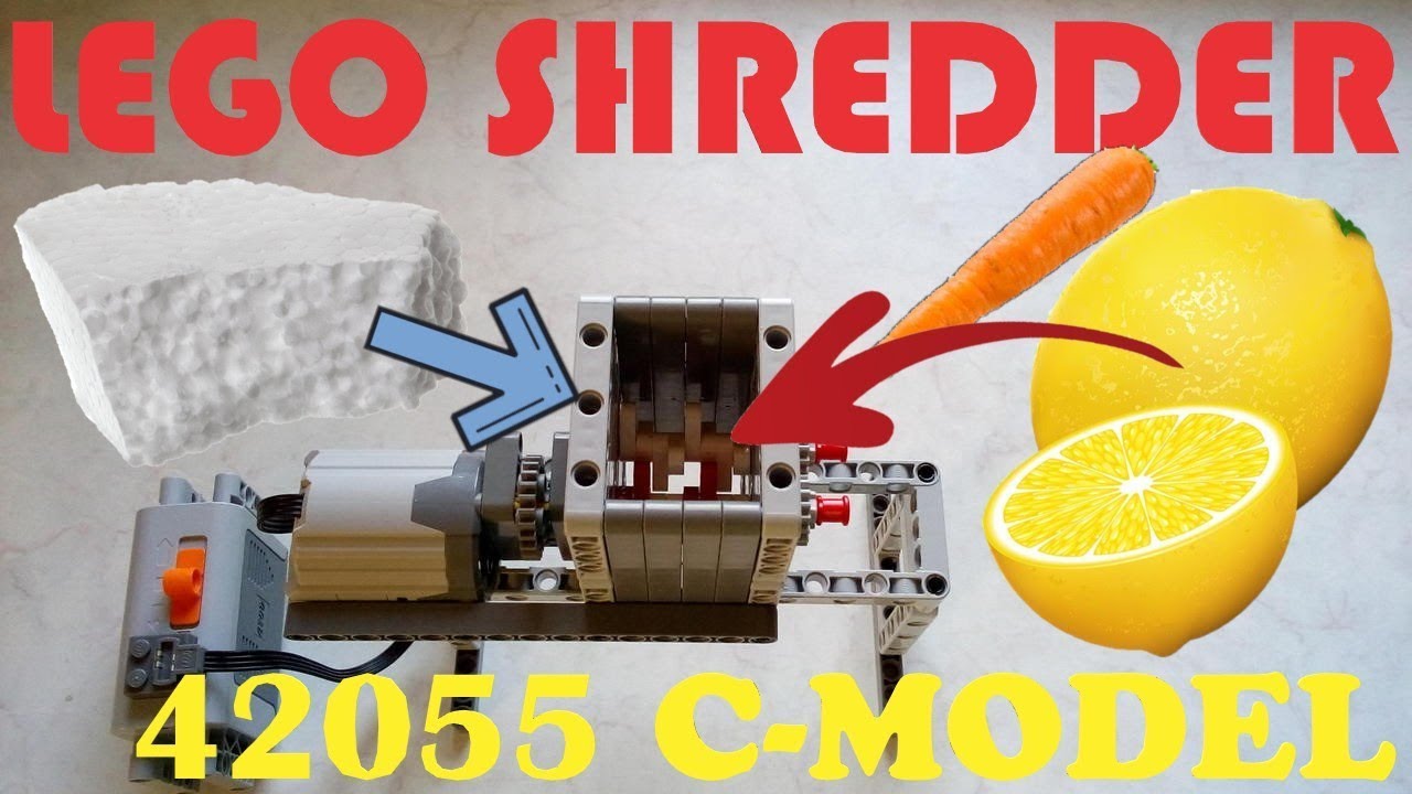 LEGO SHREDDER V2!! 42055 C-MODEL! MOC