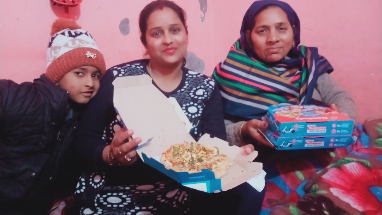 Dhruv Hitain na ke Nani sath pizza party 🥳🎉
