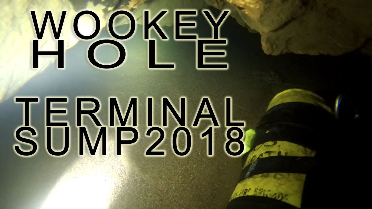 Sidemount rebreather cave diving in Wookey Hole in the final sump (70m)