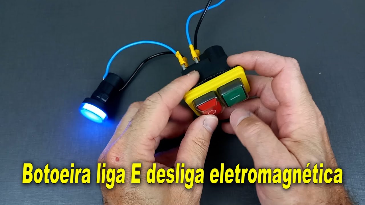 Botoeira liga E desliga eletromagnética
