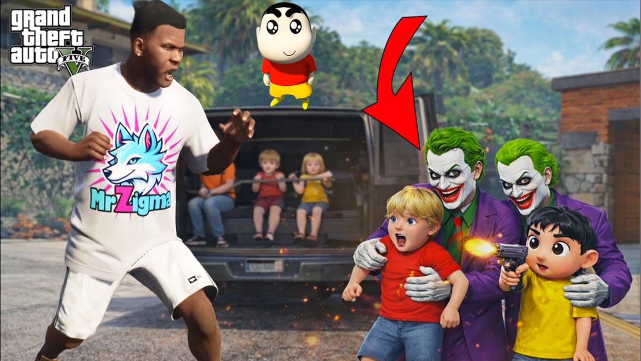 GTA 5 : SHINCHAN & FRANKLIN SAVES CHILDREN FROM KIDNAPPERS IN GTA 5 | MALAYALAM ROLEPLAY |