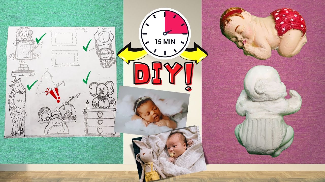 Милый спящий малыш из глины Nunilog #каксделать #сделайсам #ручнаяработа #искусство