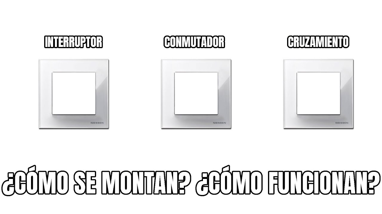 INTERRUPTOR, CONMUTADOR Y CRUZAMIENTO