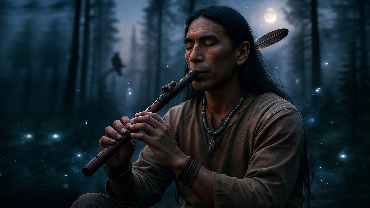 Flute of the Night Spirits - Native American Flute Music 432 hz to Unwind, Breathe & Drift to Sleep