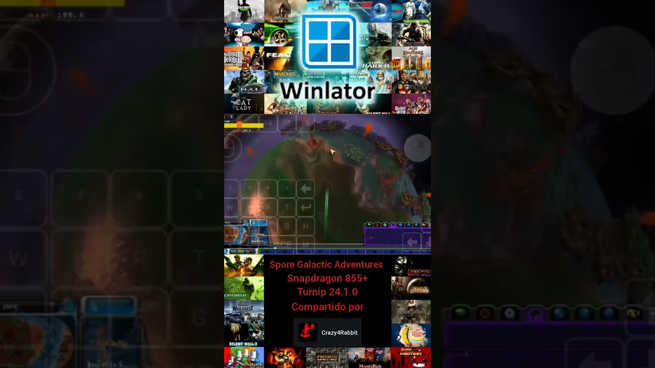 Spore Galactic Adventures en Winlator.