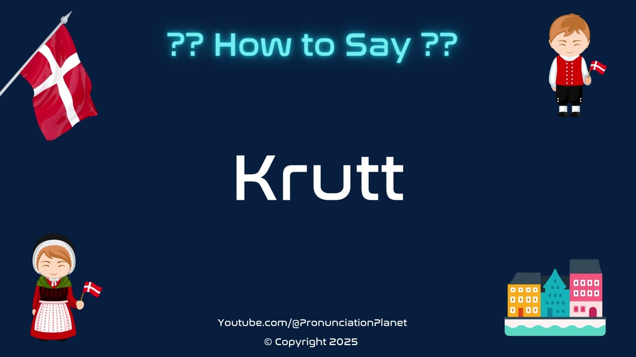 🔊🌍 How to Pronounce Krutt? (CORRECTLY) | Pronunciation Planet