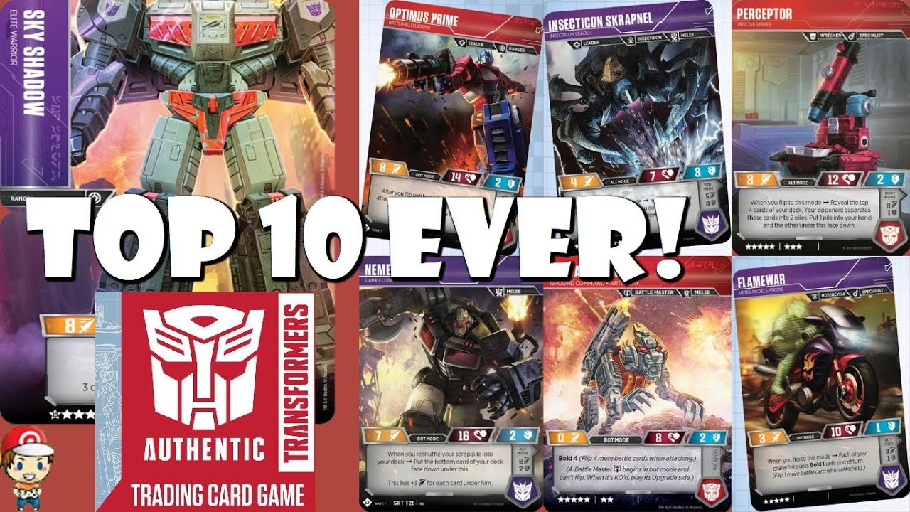 The Top 10 Transformers TCG Characters EVER!
