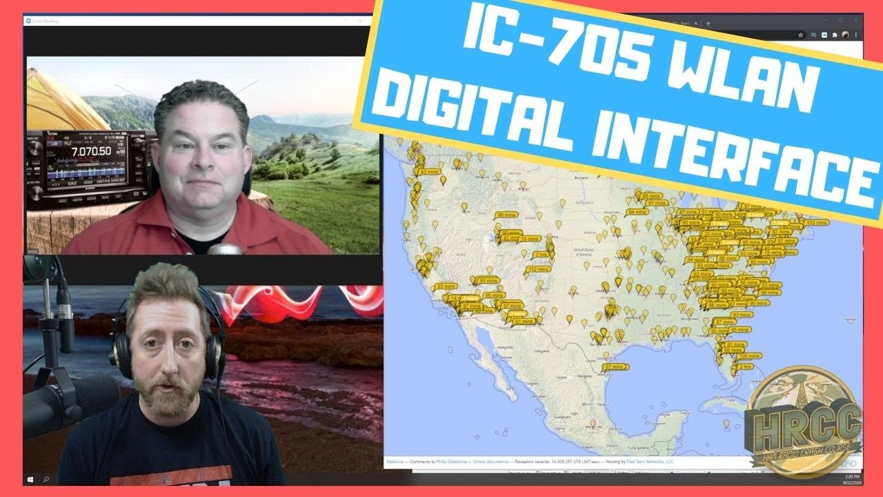 ICOM IC 705 Wireless LAN Digital Demo