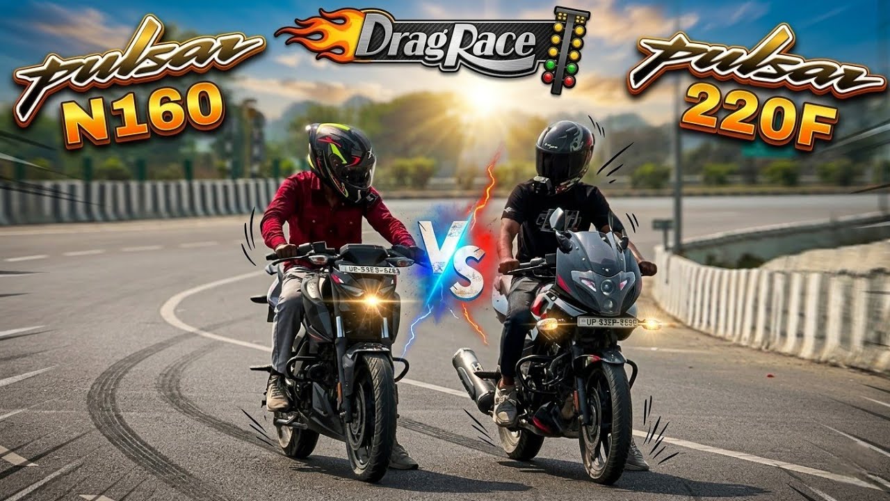 Can Pulsar N160 Beat Pulsar 220F? 😱 | Real Drag Race
