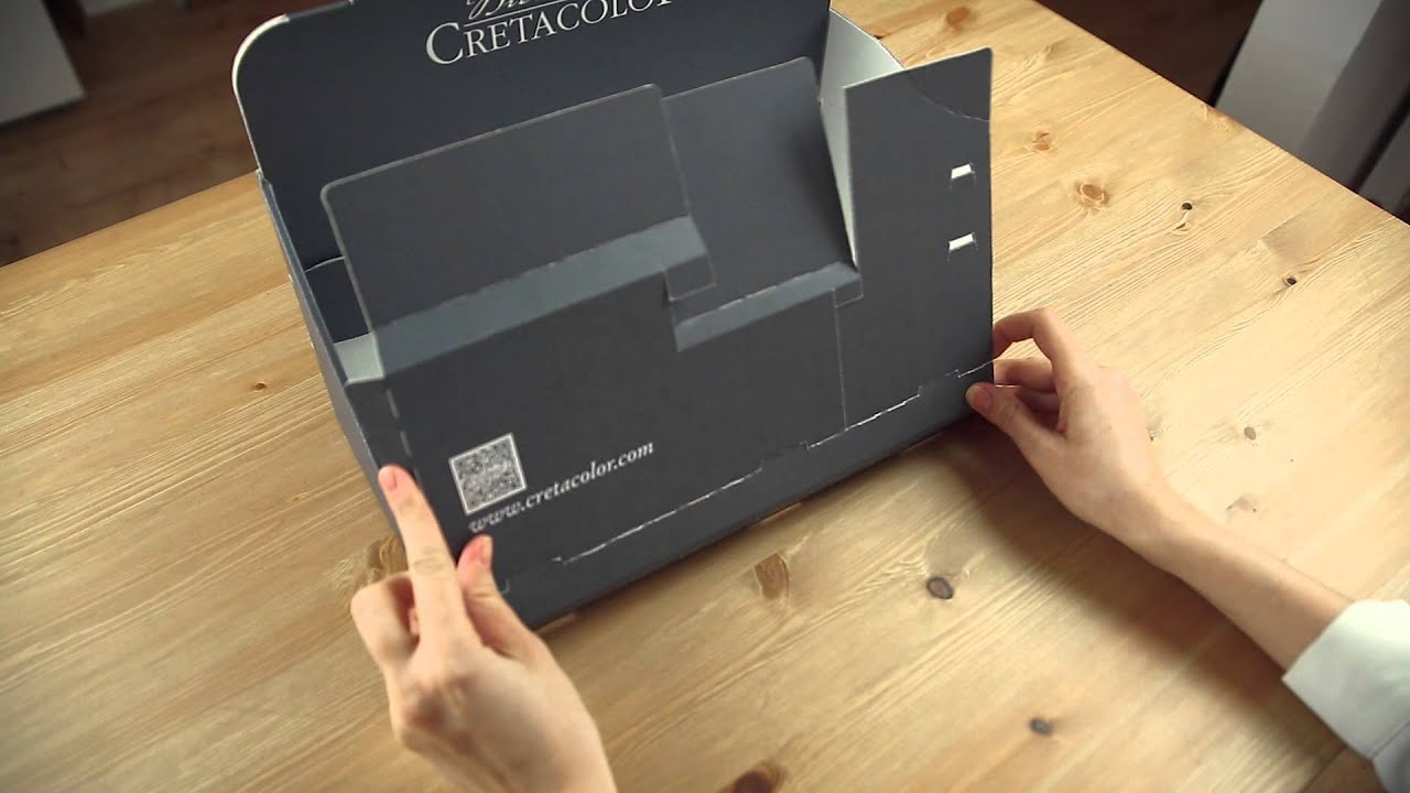 Cretacolor Aufbauanleitung Kartondisplay