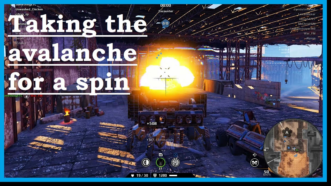 Crossout - Playing with the AM-5 Avalanche for the first time