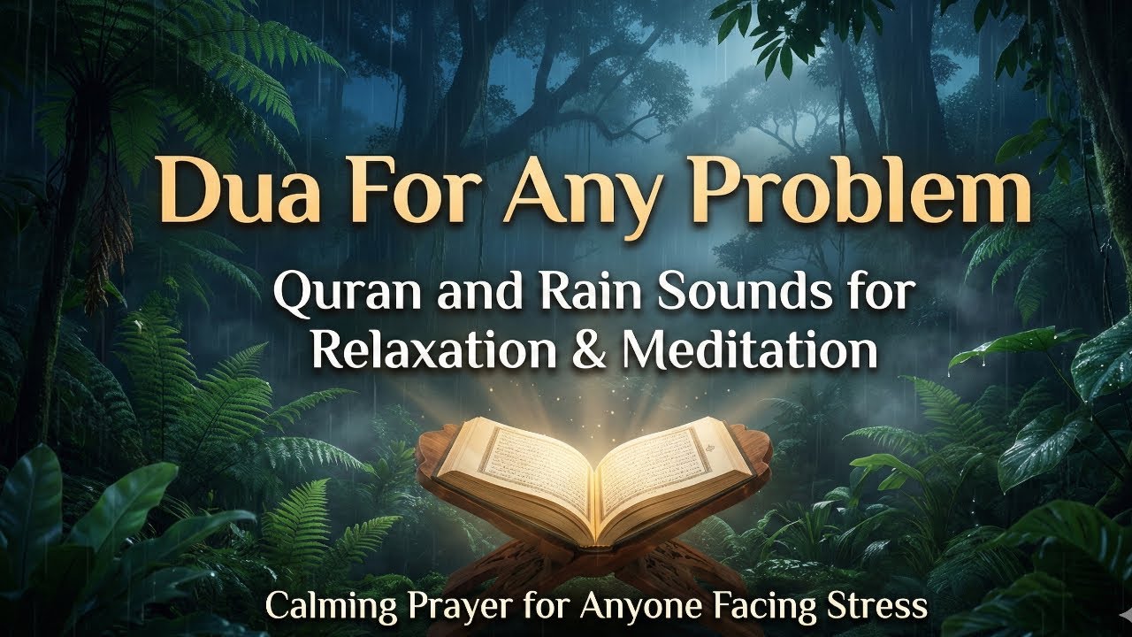 Quran and Rain sounds for relaxation meditation session Calming and  prayer for anyone facing stress