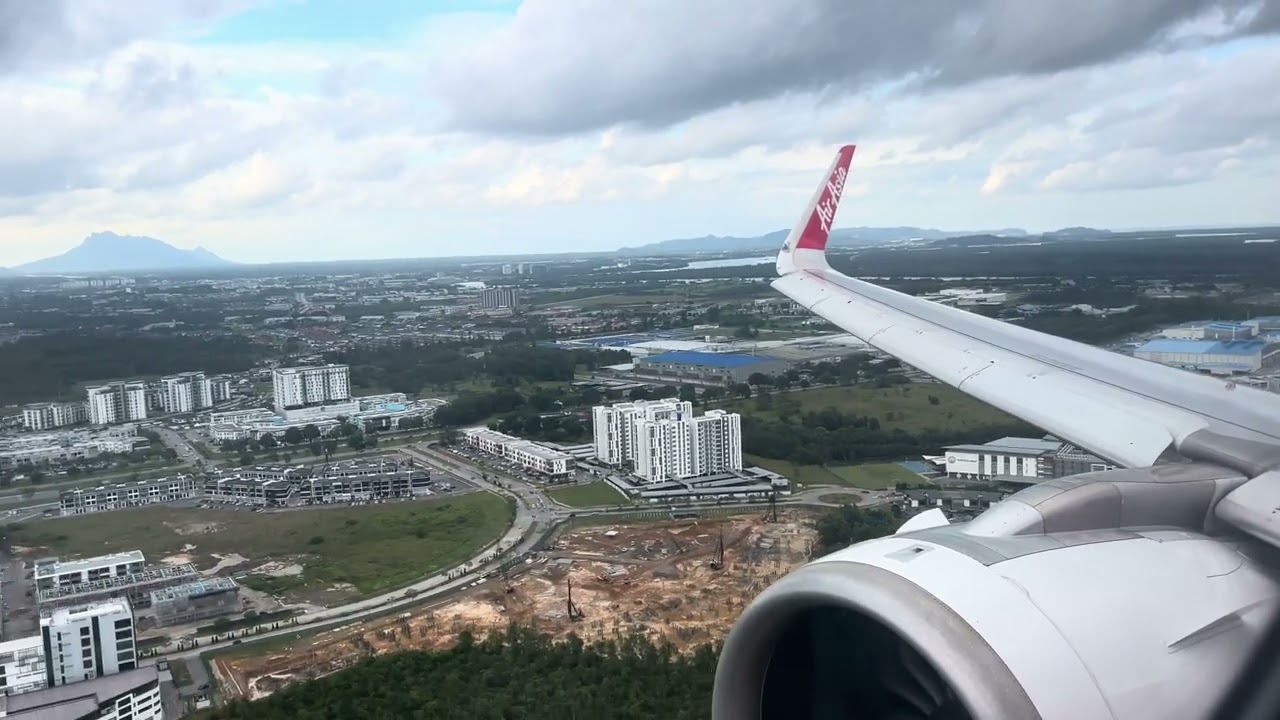 [9/9/2024] AirAsia - Airbus A320-251N Landing at Kuching International Airport