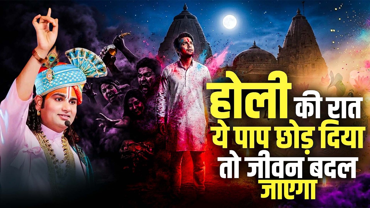 होली की रात ये पाप छोड़ दिया तो जीवन बदल जाएगा | Aniruddhacharya Ji Maharaj
