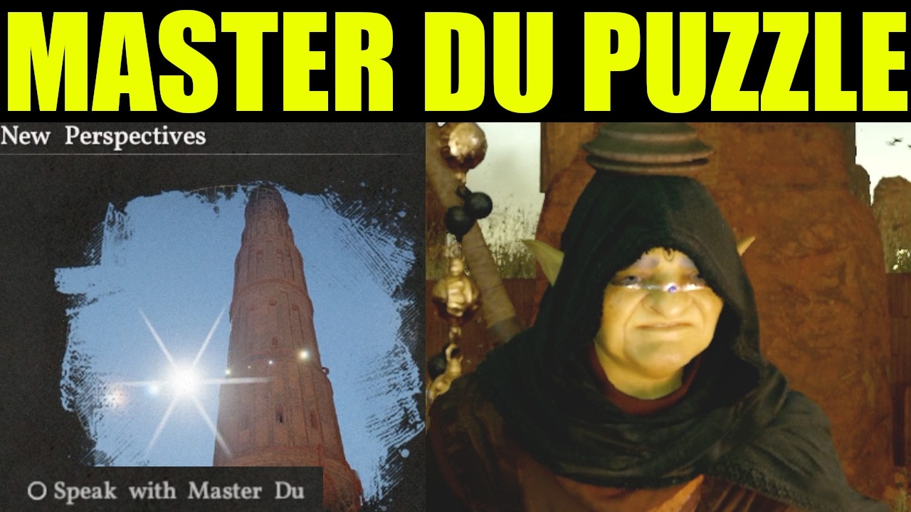 Crimson desert - how to speak to master du (new perspectives puzzle guide) | Master du location