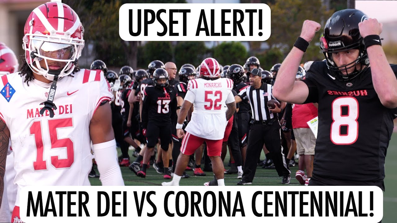 SHOCKING UPSET: #1 Mater Dei vs Corona Centennial 2025 | Epic Comeback + Controversial Ending!