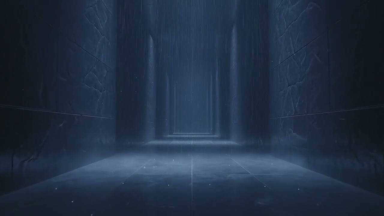 963 Hz — Astral Rain Corridor ✦ Dark Silent Rain Ambience for Deep Sleep