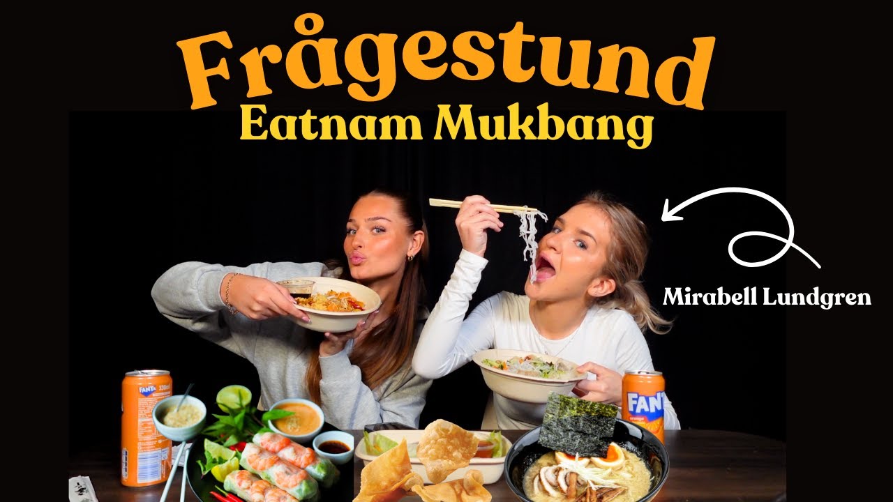 "Jag är så rädd!" Q&A mukbang ft Mirabell!