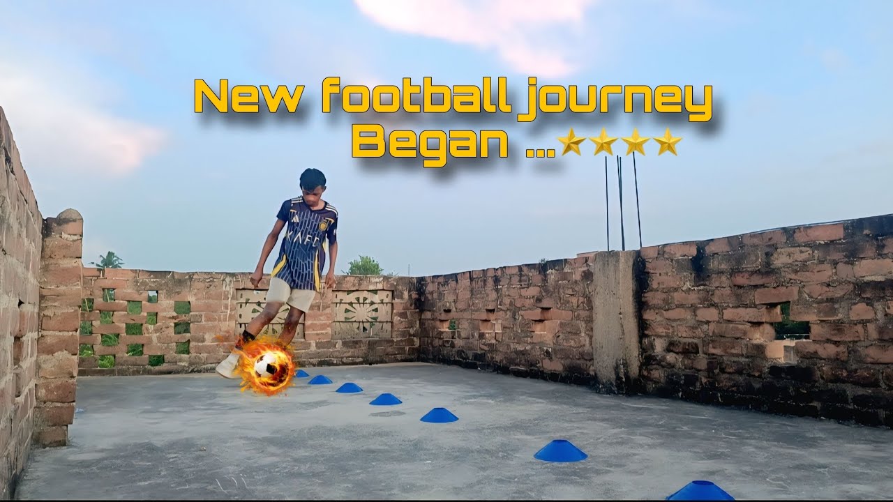 My New journey ⚽ // Day - 1, solo football training at home 