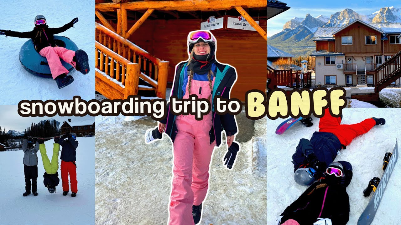 Snowboarding Trip to Banff, CANADA! 🏂 aesthetic winter getaway | BANFF TRAVEL VLOG