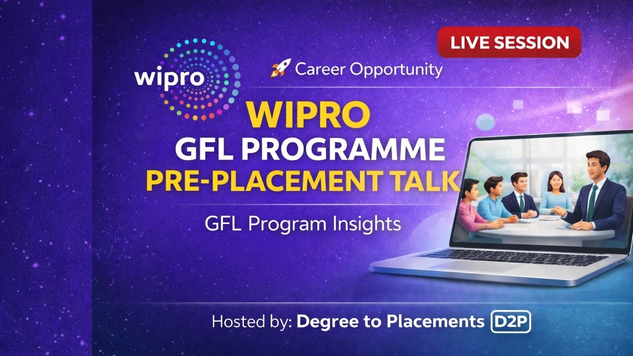 Wipro GFL Programme Explained | Pre-Placement Talk by D2P
