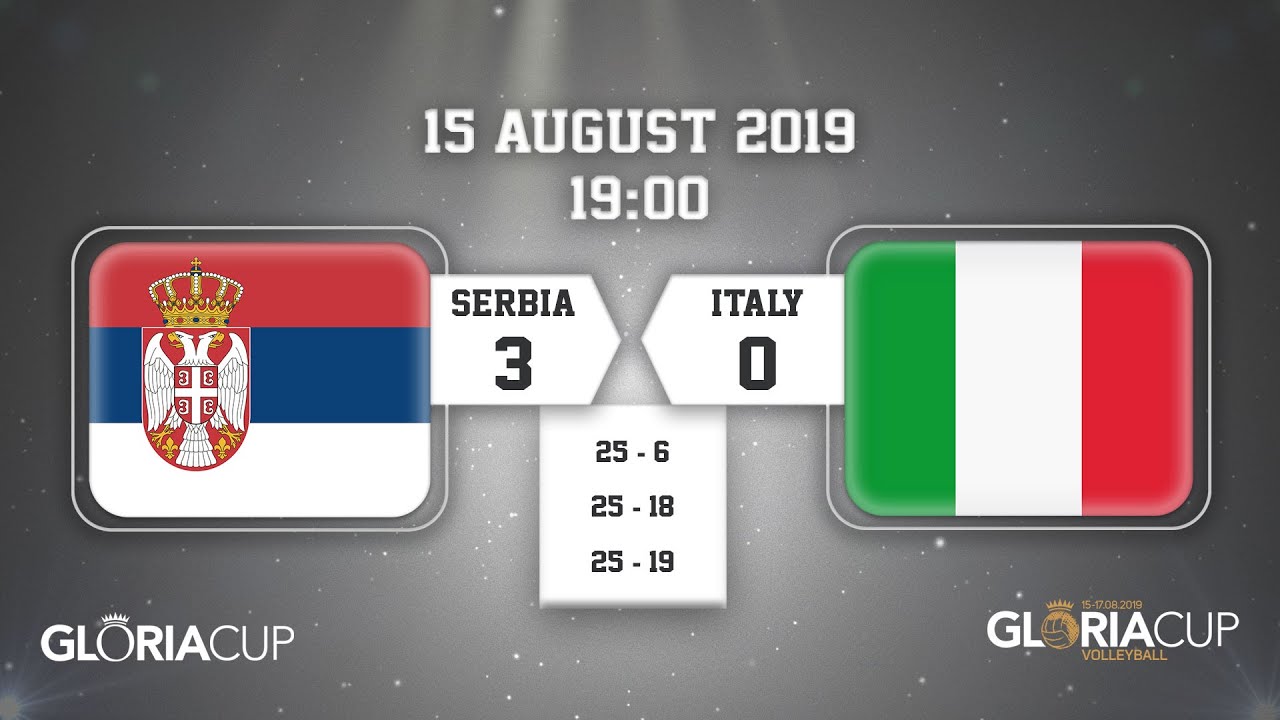 Gloria Cup Volleyball Day 1: Serbia - Italy