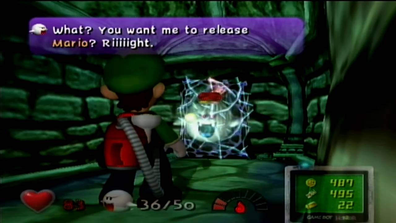 Luigi's Mansion King Boo Cutscene