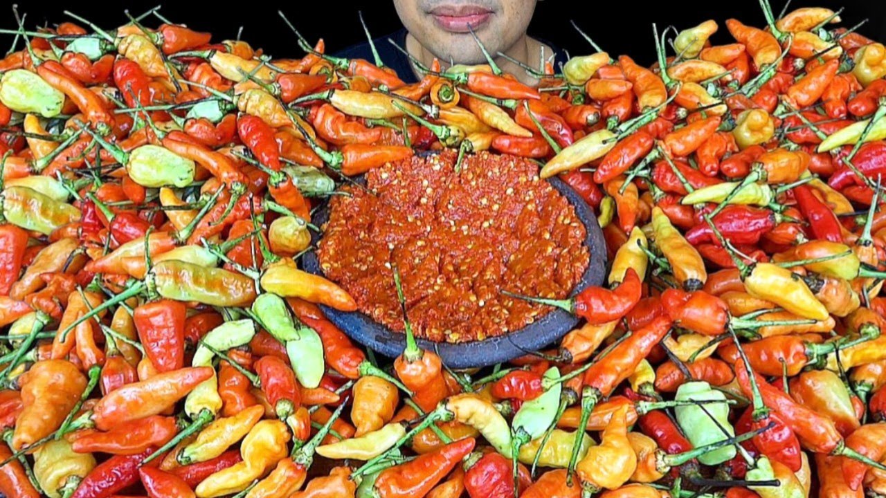 ASMR || MAKAN 900 CABE SETAN || eat 900 devil chilies