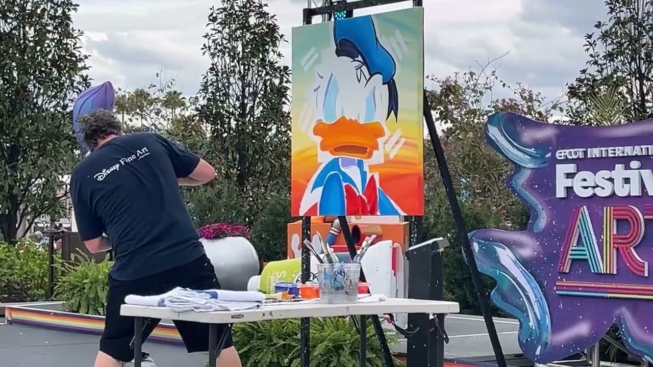 Donald Duck by Trevor Carlton; Entire Show from  EPCOT Festival of the Arts, Feb 22, 2025