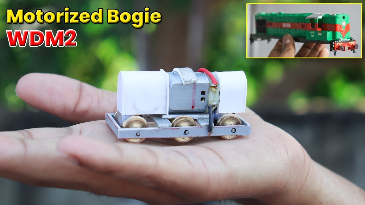 How to Make Train Bogie At Home WDM2 Motorized Bogie #diy