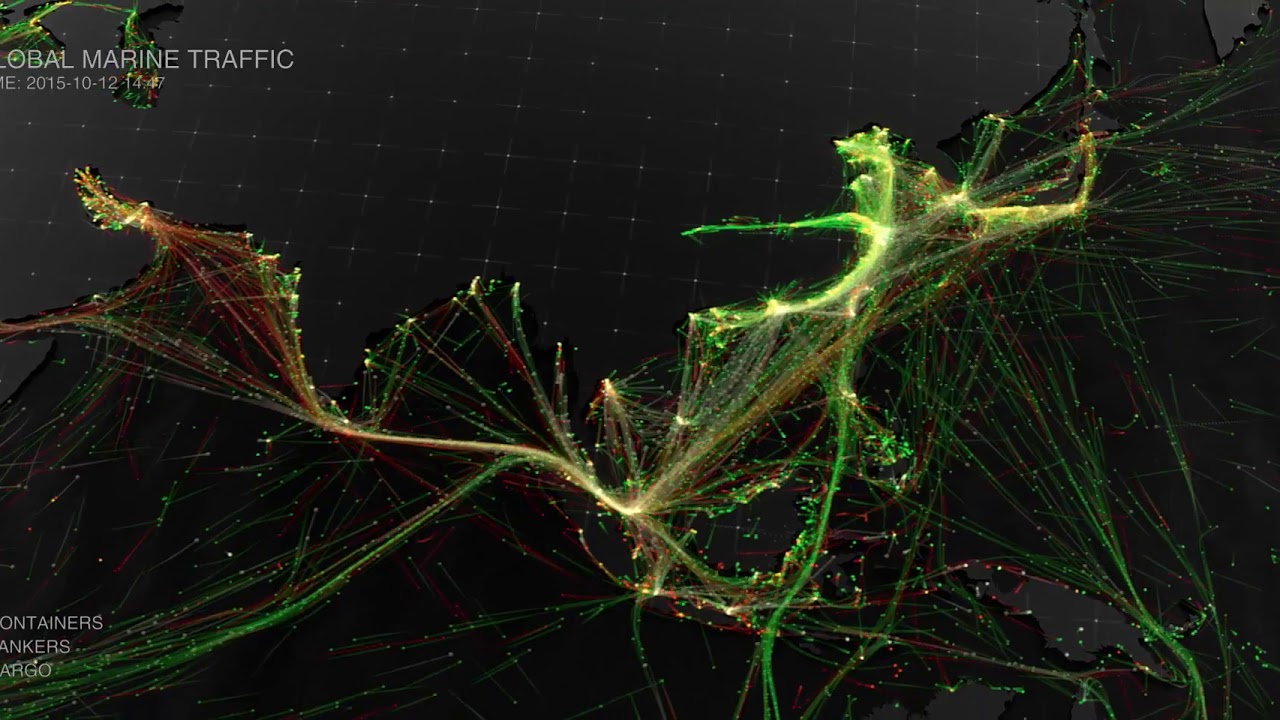 Marine Traffic &ndash; A visualisation of global shipping data