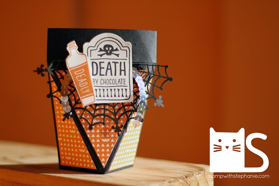 2015 Freaky Fridays - Sweet Hauntings Self-Closing Treat Box - Stampin' Up!