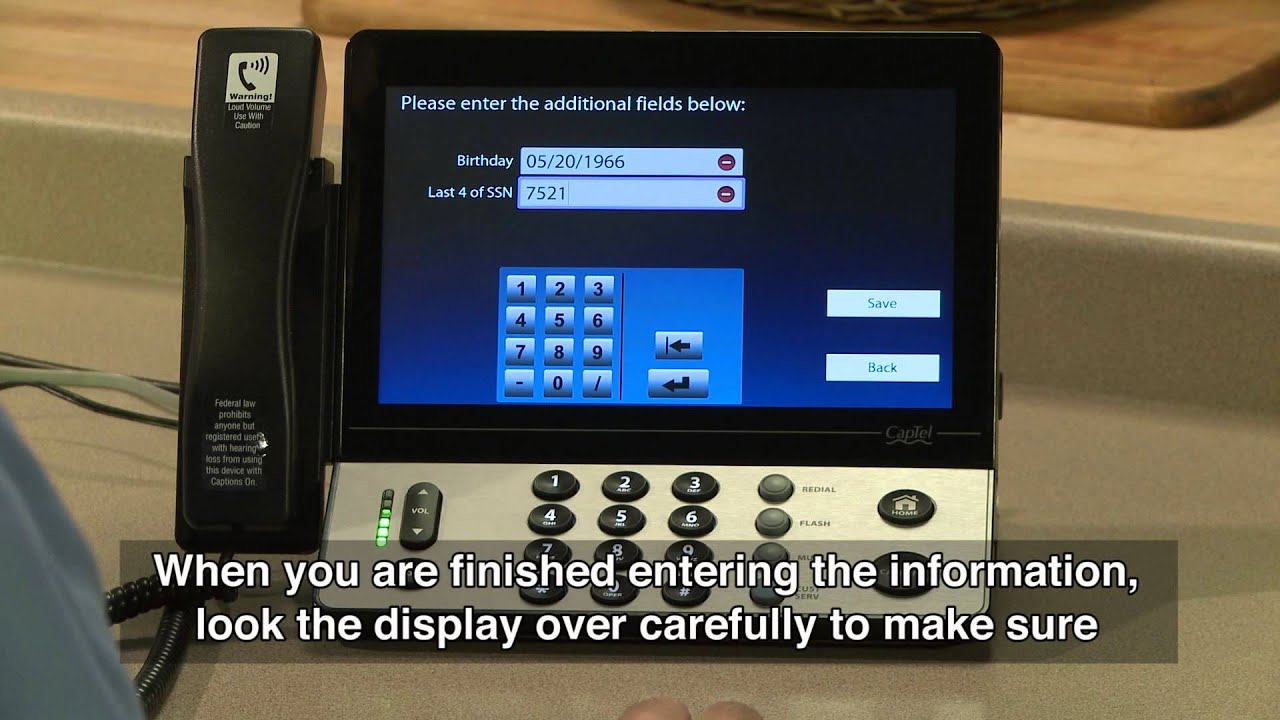 CapTel 2400i: Registration Terms & Conditions